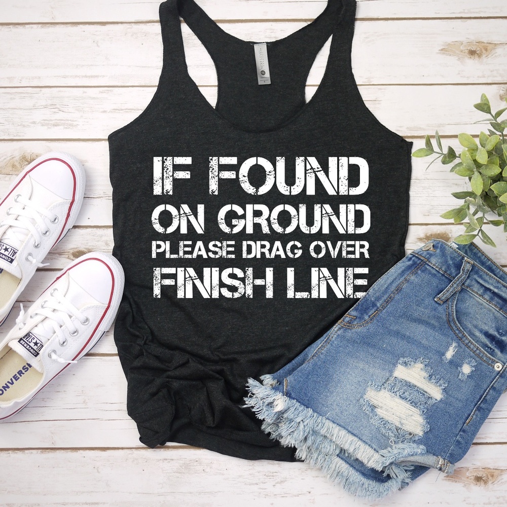 If Found on Ground Please Drag Across Finish Line